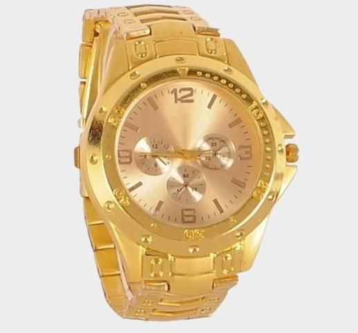 Men's Golden Stainless Steel Watches (Premium) h5swdg-k7