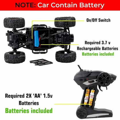 Remote Controlled  Rock Crawler Monster Truck Toy Vehicle for Kids. h5swdg-k7