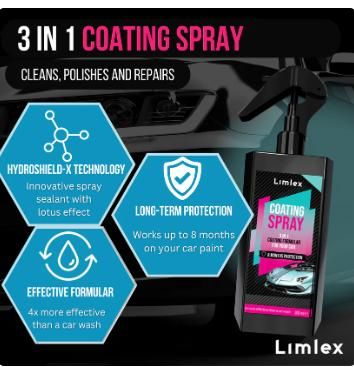 Coating Spray and Foam Car Cleaner 200ml (Combo) h5swdg-k7