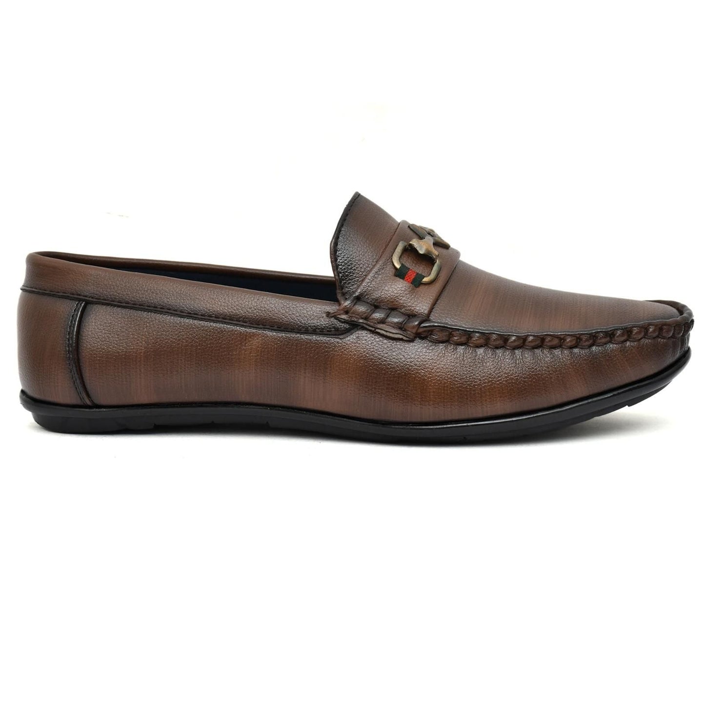 Brown Vegan Leather Loafers h5swdg-k7