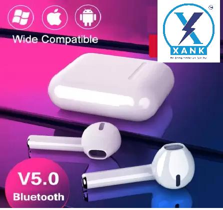 XANK TWS i12 Bluetooth Earphone with Portable Charging Case (White, True Wireless) h5swdg-k7