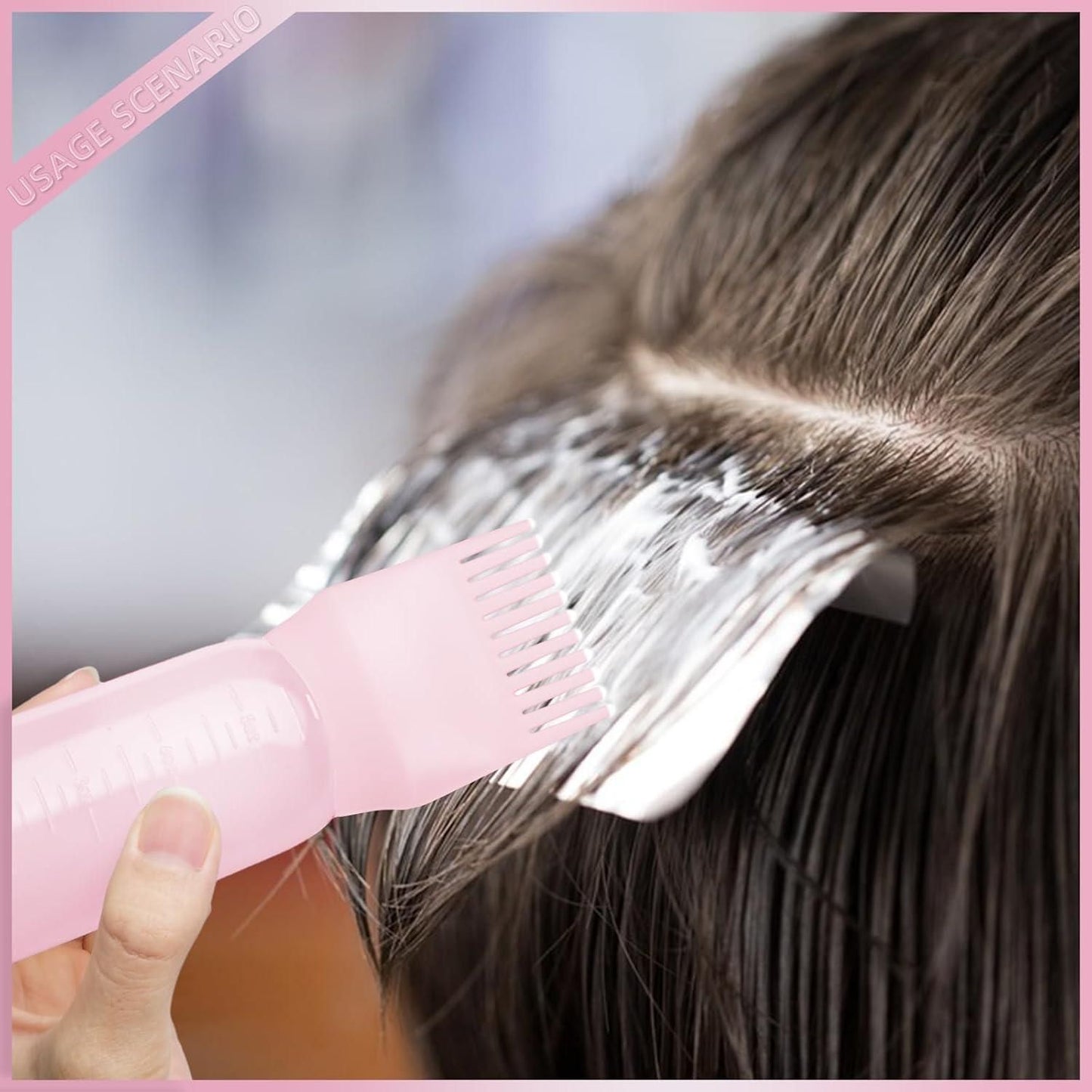 Root Comb Applicator Bottle for Hair Dye & Oil h5swdg-k7
