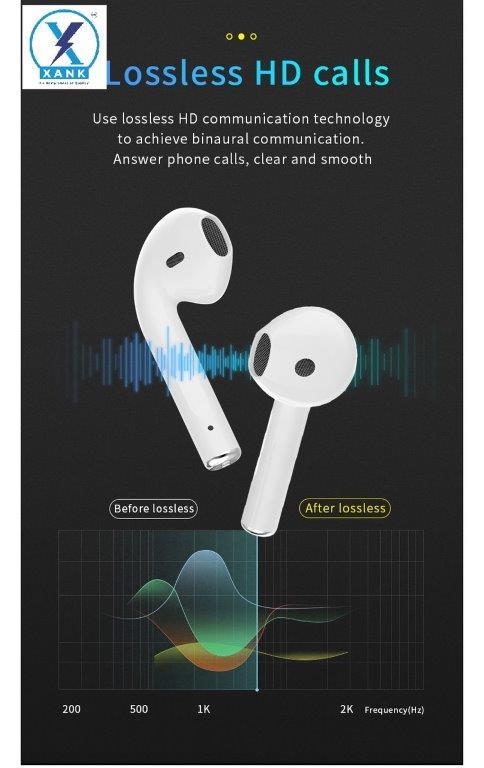 XANK i12 Earbuds with Charging Case Support All Smartphones & Tablets (White) h5swdg-k7