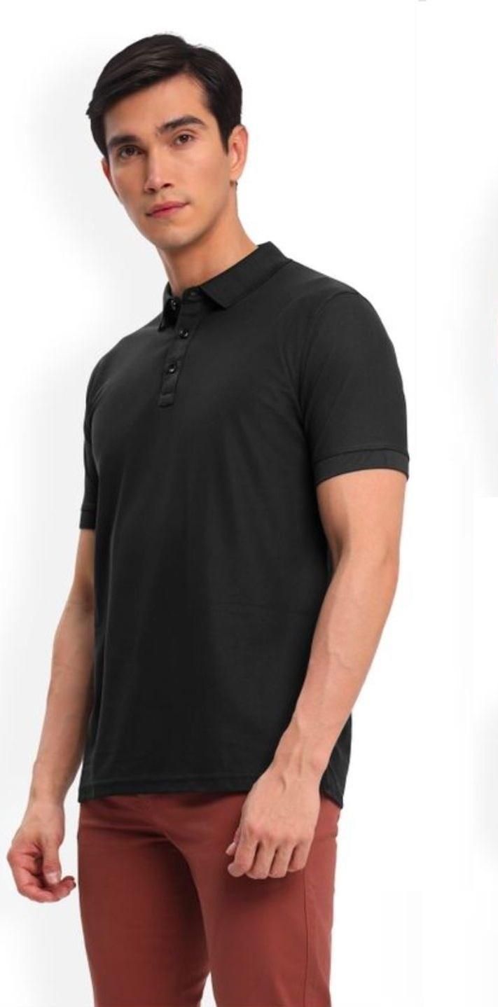 Poly Cotton Solid Half Sleeves Mens Polo T-shirt (Pack of 3) h5swdg-k7