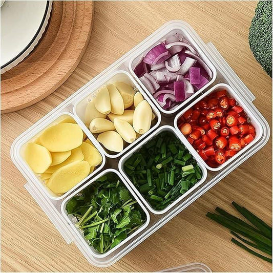 Food Storage Box With Lid and 6 Compartments h5swdg-k7