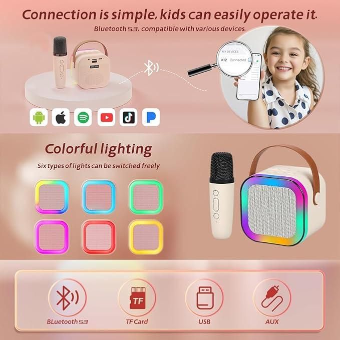 Bluetooth Karaoke Speaker with Microphone h5swdg-k7
