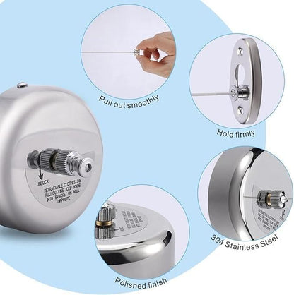Stainless Steel Retractable Clothesline h5swdg-k7
