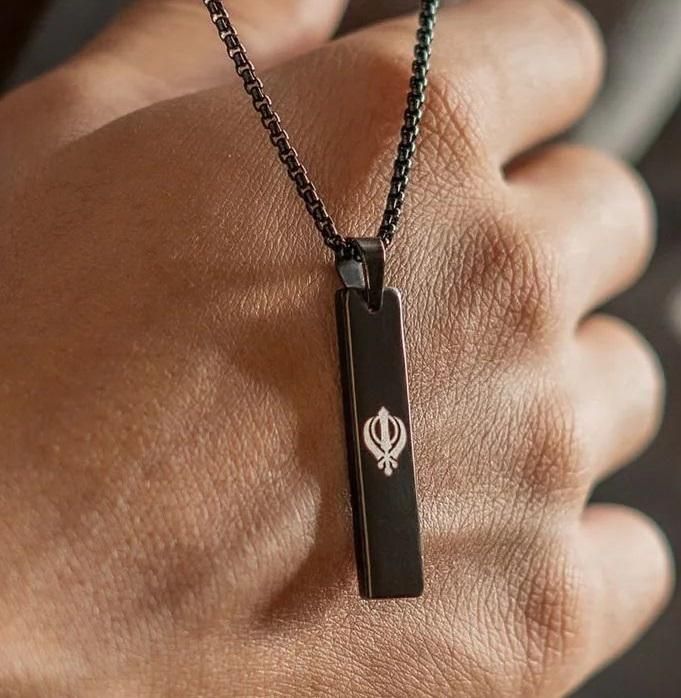 Khanda Spiritual Mini Tag Chain h5swdg-k7