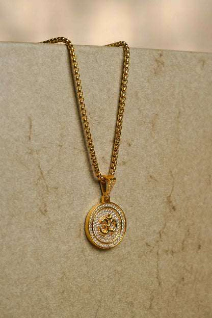 Om Symbol Pendant With Chain h5swdg-k7