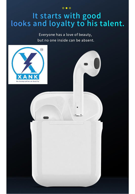 XANK i12 Earbuds with Charging Case Support All Smartphones & Tablets (White) h5swdg-k7