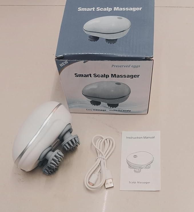 Electric Scalp Massager – Wireless, Waterproof & Rechargeable