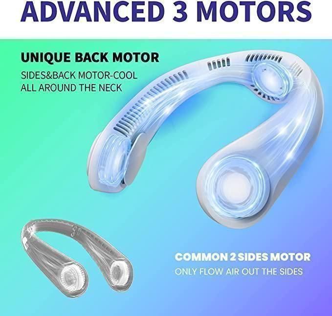 Portable Bladeless Hanging Rechargeable Neck Fan h5swdg-k7