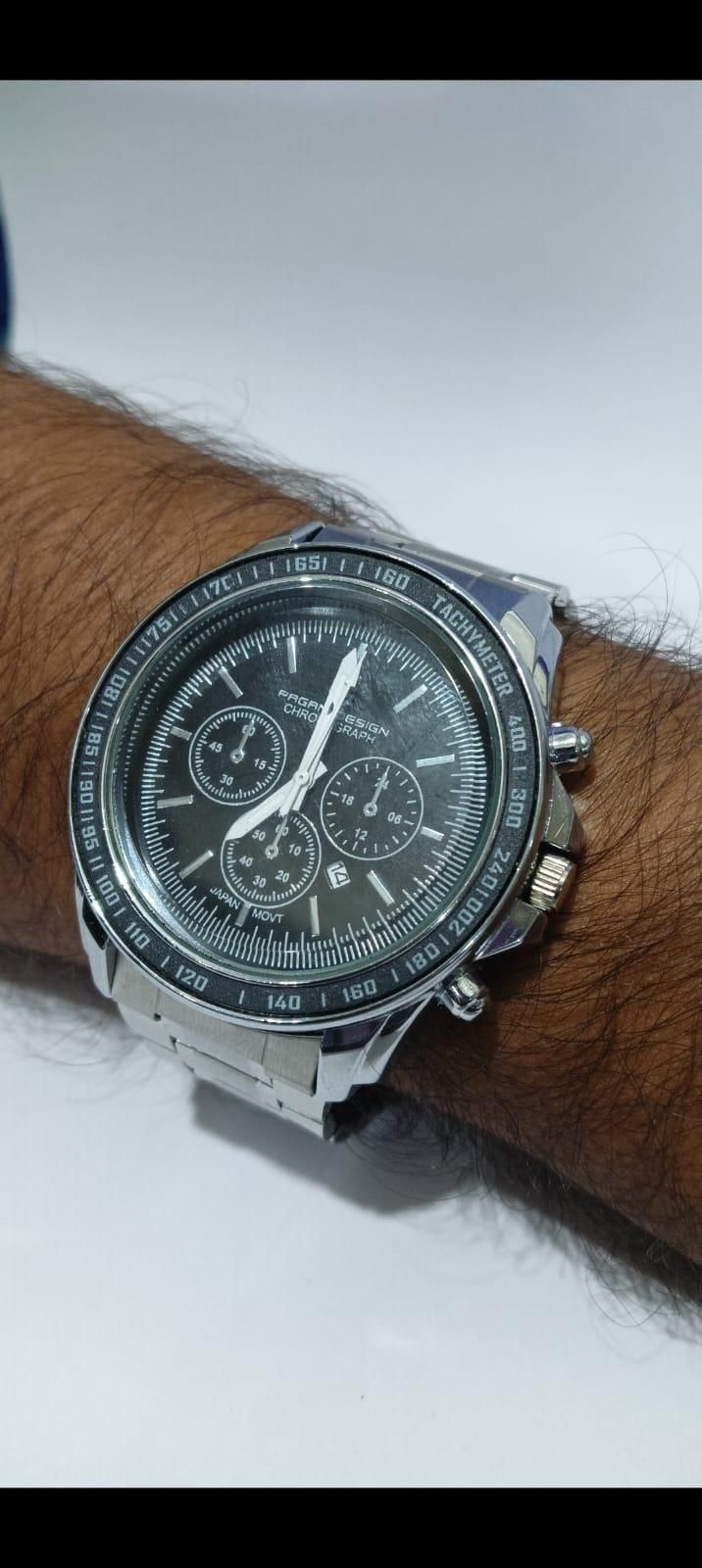 BD Men Silver Stainless Steel Strap Watch h5swdg-k7