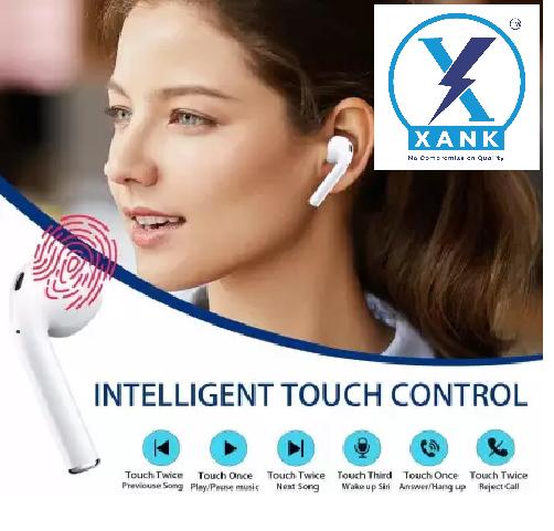 XANK TWS i12 Bluetooth Earphone with Portable Charging Case (White, True Wireless) h5swdg-k7