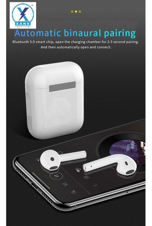 XANK i12 Earbuds with Charging Case Support All Smartphones & Tablets (White) h5swdg-k7