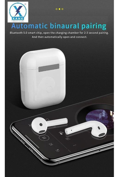 XANK i12 Earbuds with Charging Case Support All Smartphones & Tablets (White) h5swdg-k7