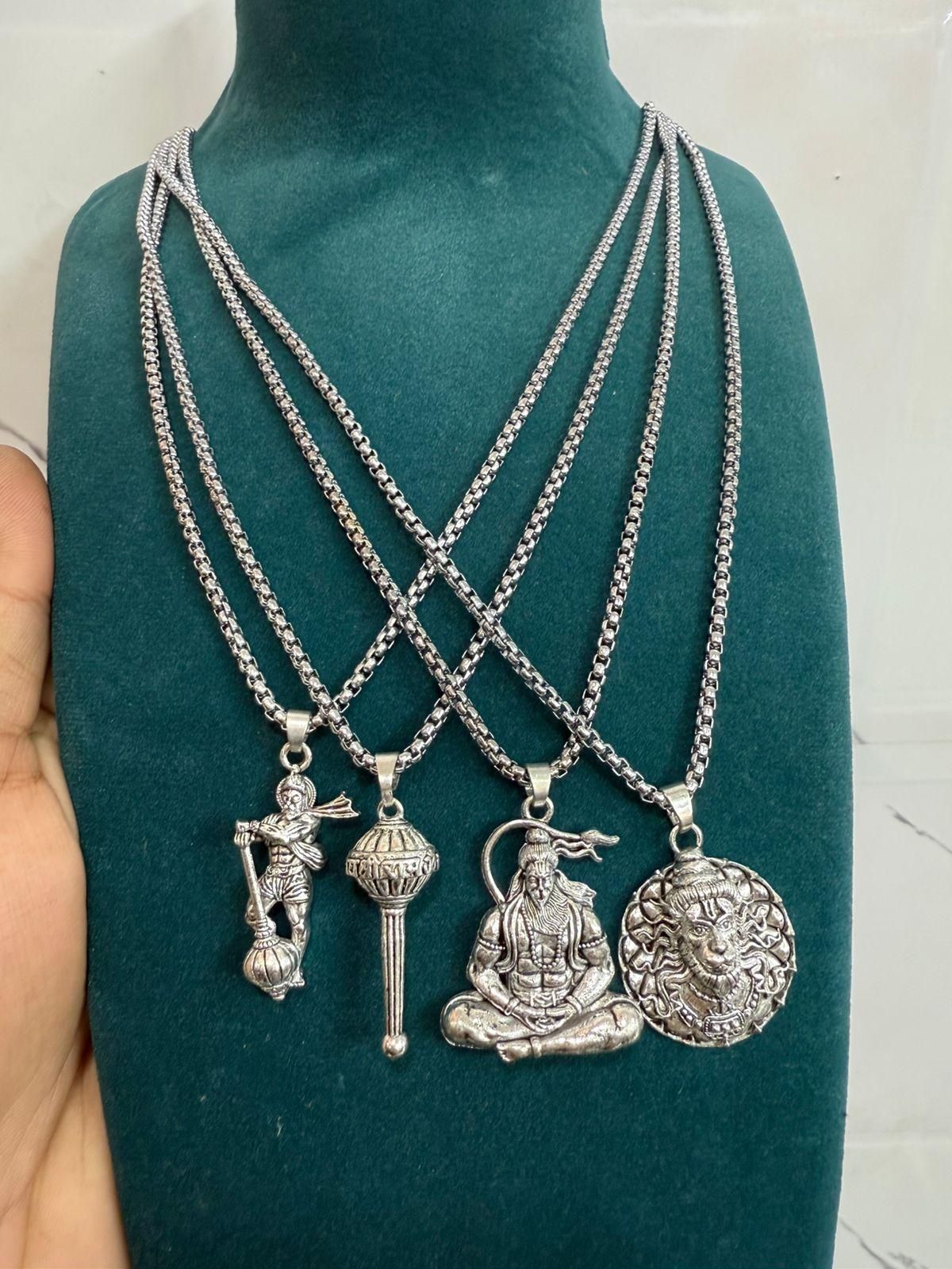 Lord Hanuman Chain With Pendant (Pack of 4) h5swdg-k7