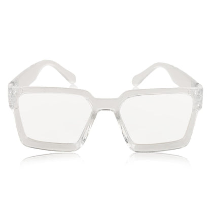 Unisex Free Size Retro Square Sunglasses (Transparent) h5swdg-k7