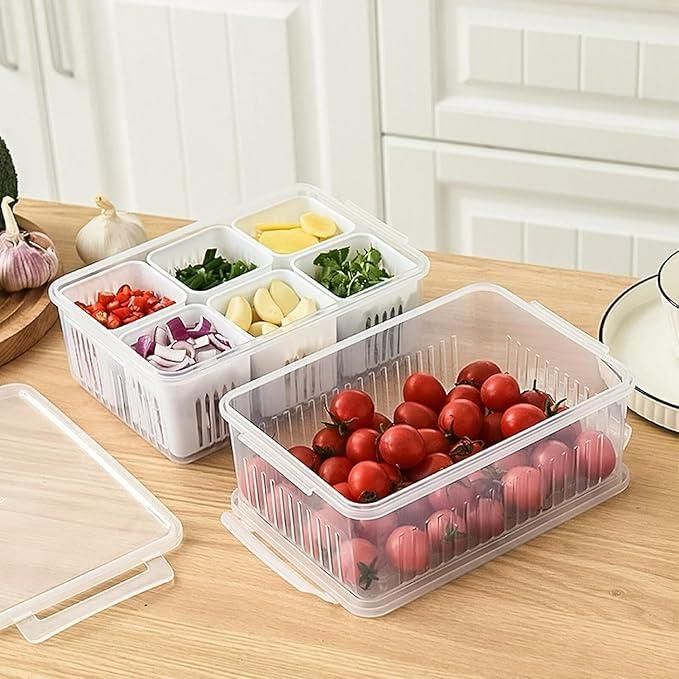 Food Storage Box With Lid and 6 Compartments h5swdg-k7