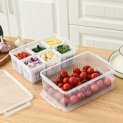 Food Storage Box With Lid and 6 Compartments h5swdg-k7