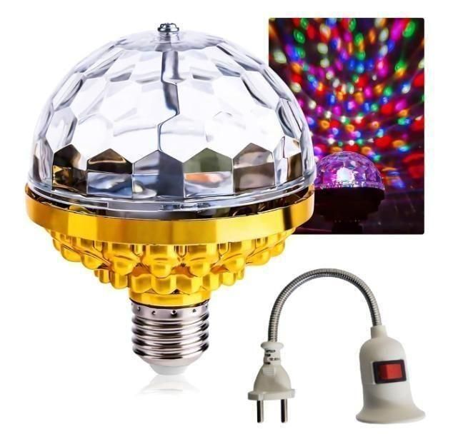 Rotating Magic Ball Light with Lamp Holder Set h5swdg-k7
