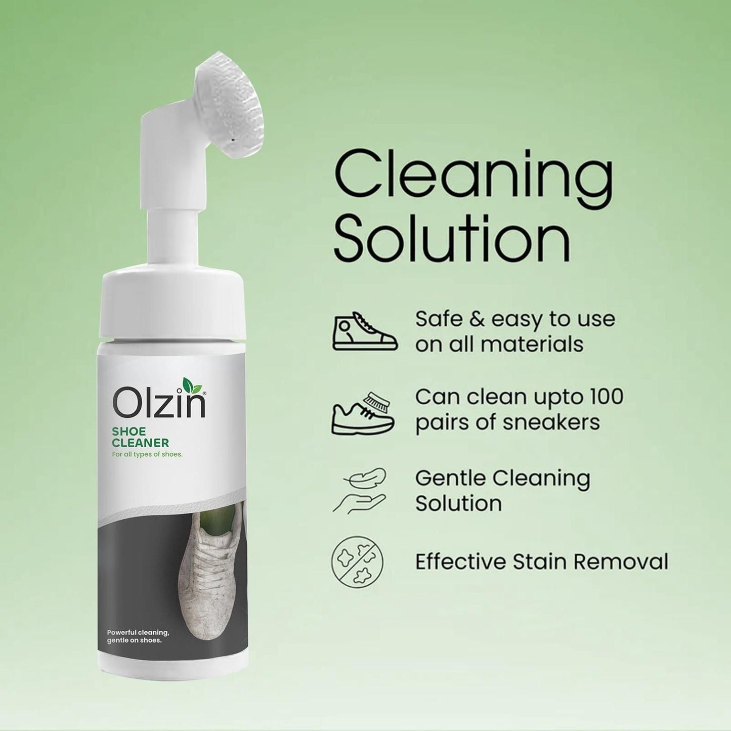 Olzin Shoe Cleners 150ML (Pack of 2) h5swdg-k7