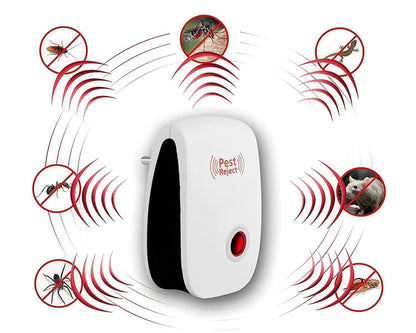 Ultrasonic Pest Repeller for Mosquito, Cockroaches, etc (Pack of 2) h5swdg-k7