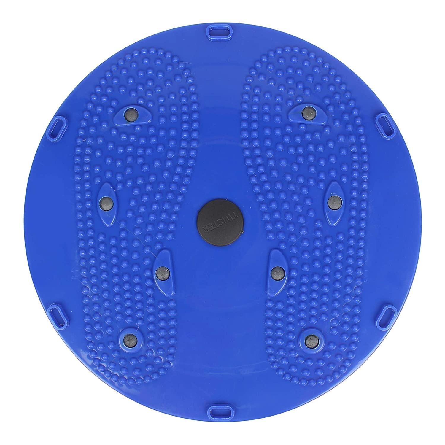 Waist Disk Acupressure Magnet Reflexology Slimming Belly 2 in 1 Belly Twister Now Exerciser (Blue) h5swdg-k7