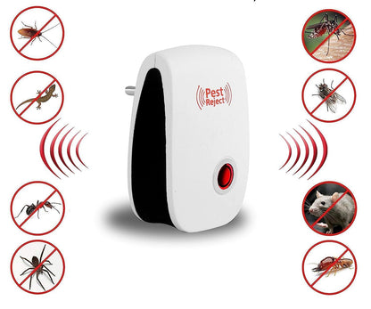 Ultrasonic Pest Repeller for Mosquito, Cockroaches, etc (Pack of 2) h5swdg-k7