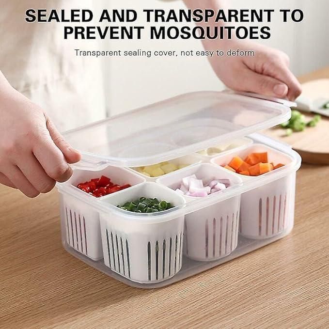 Food Storage Box With Lid and 6 Compartments h5swdg-k7