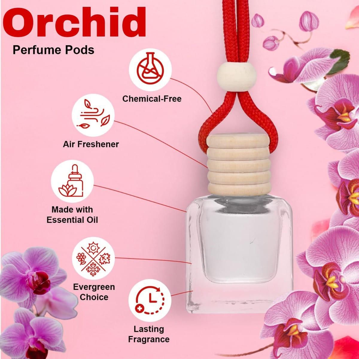 Hanging Car Perfume Pods Diffuser Scent (Pack of 1 Assorted Perfume) h5swdg-k7
