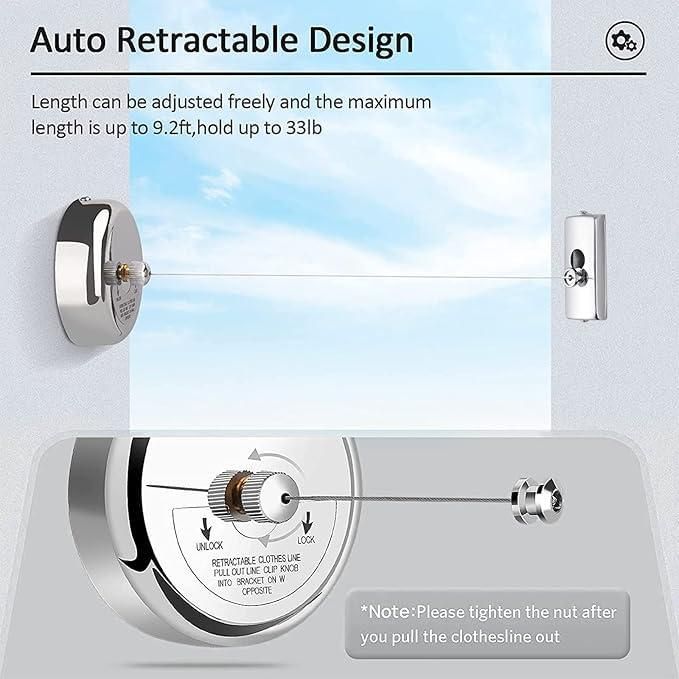 Stainless Steel Retractable Clothesline h5swdg-k7