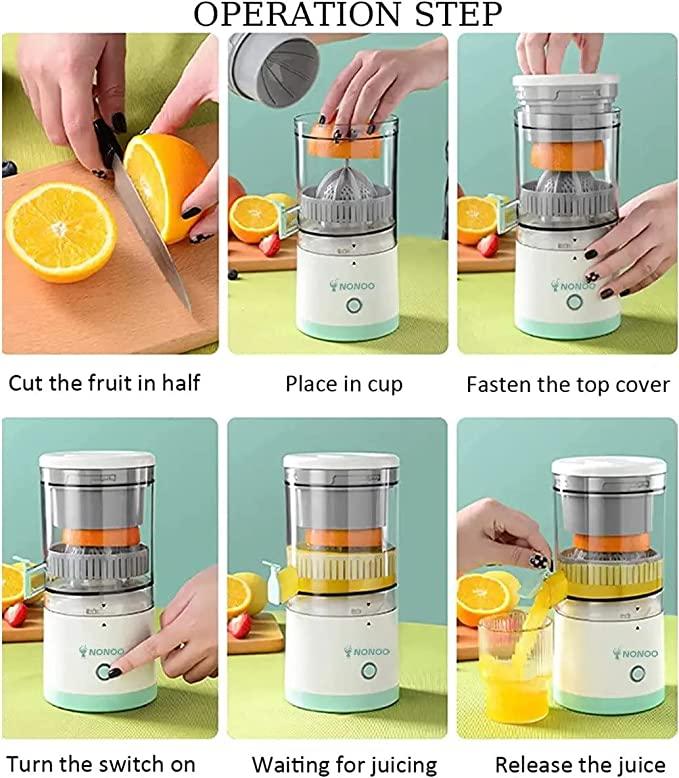 Portable USB Citrus Juicer – Rechargeable & Travel-Frien