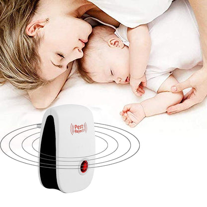 Ultrasonic Pest Repeller for Mosquito, Cockroaches, etc (Pack of 2) h5swdg-k7