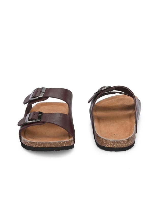 Mens Arizona Cherry Leather Slippers h5swdg-k7