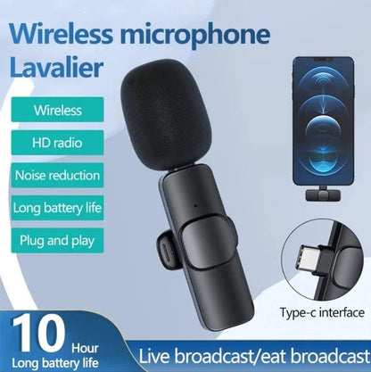 IMPORTED WIRELESS LAVALIER MICROPHONE AUDIO VIDEO RECORDING h5swdg-k7
