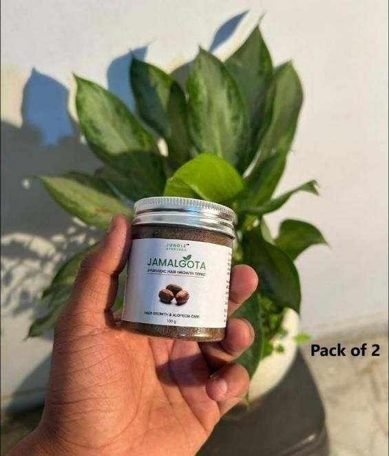 Jamalgota Ayurvedic Hair Growth Powder 100gm Each Pack of 2 h5swdg-k7