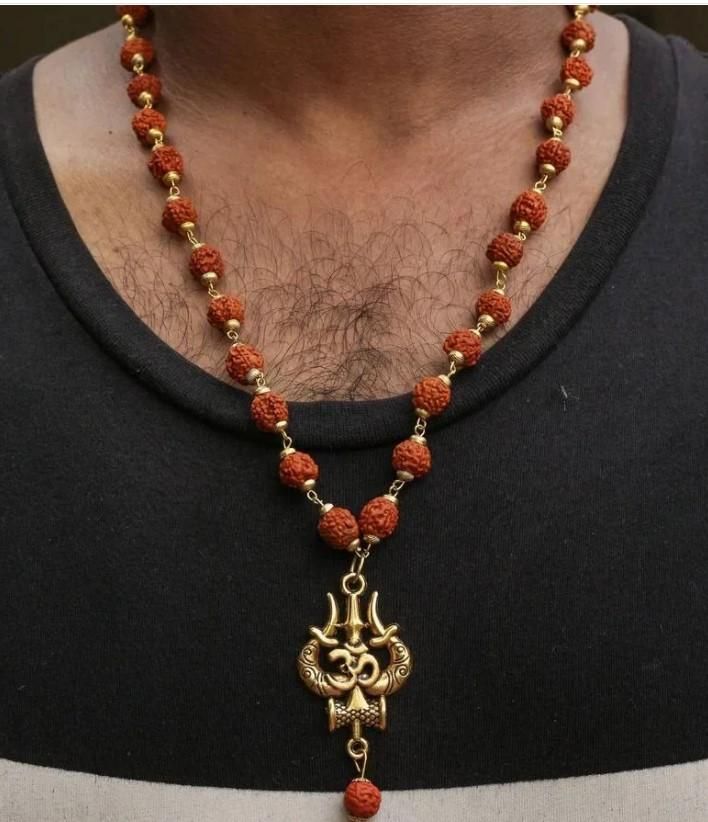 Panchmukhi Rudraksha OM Shiva Trishool Mala h5swdg-k7