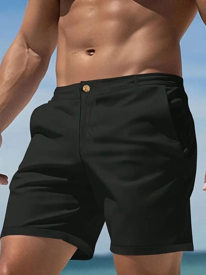 Men's Sleek Solid Casual Shorts h5swdg-k7