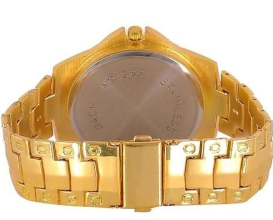 Men's Golden Stainless Steel Watches (Premium) h5swdg-k7