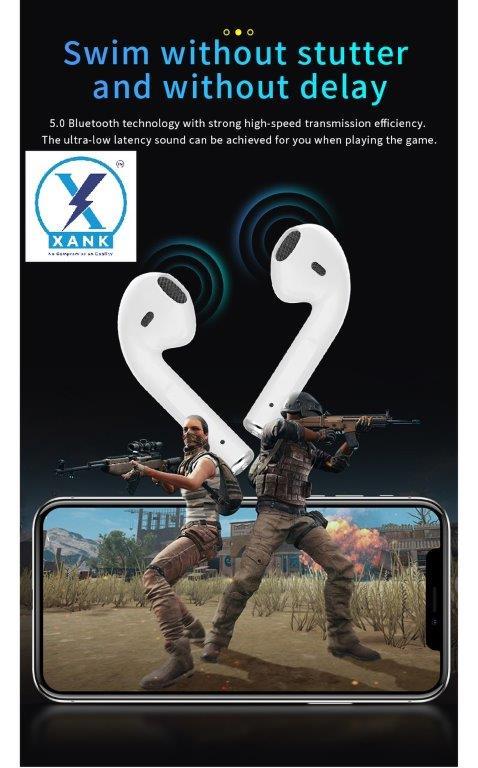 XANK i12 Earbuds with Charging Case Support All Smartphones & Tablets (White) h5swdg-k7