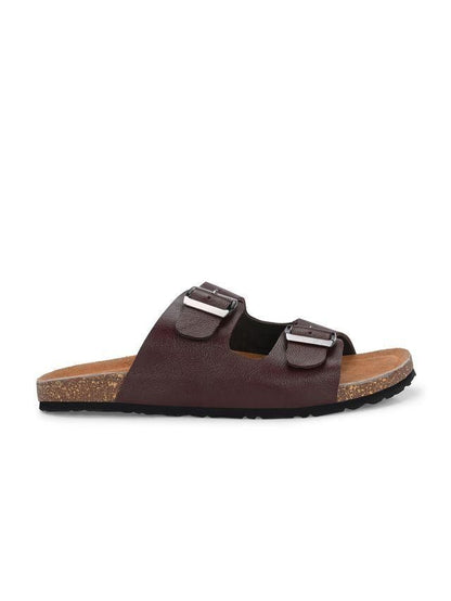 Mens Arizona Cherry Leather Slippers h5swdg-k7