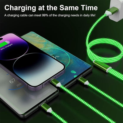 3-in-1 Multi USB Universal Flowing LED Light Up Phone Charge Cable h5swdg-k7