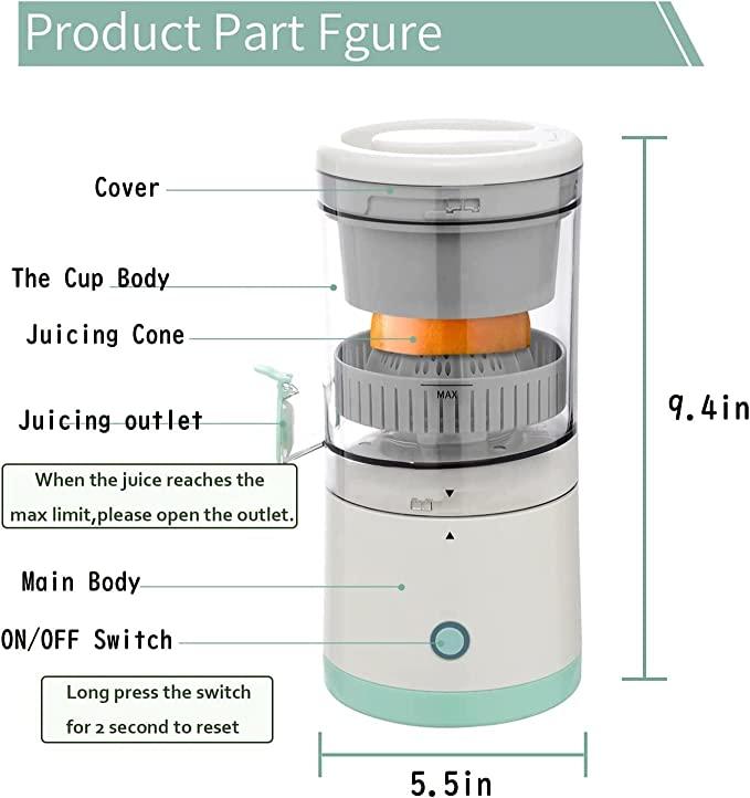 Portable USB Citrus Juicer – Rechargeable & Travel-Frien