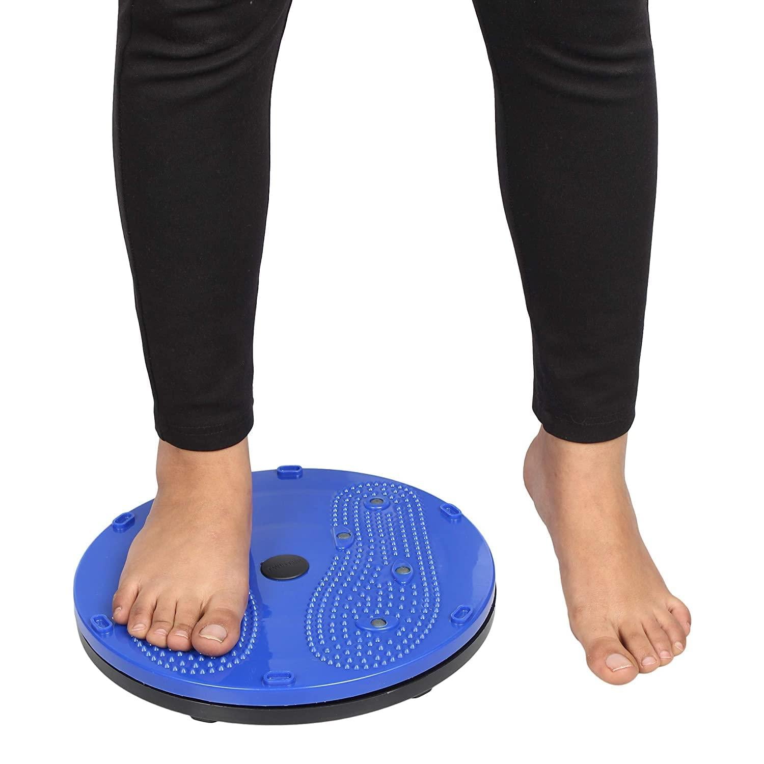 Waist Disk Acupressure Magnet Reflexology Slimming Belly 2 in 1 Belly Twister Now Exerciser (Blue) h5swdg-k7