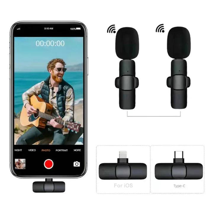 IMPORTED WIRELESS LAVALIER MICROPHONE AUDIO VIDEO RECORDING h5swdg-k7