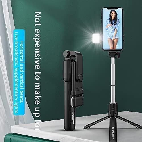 Extendable Flash 3-in-1 Selfie Stick Tripod with Bluetooth Remote h5swdg-k7