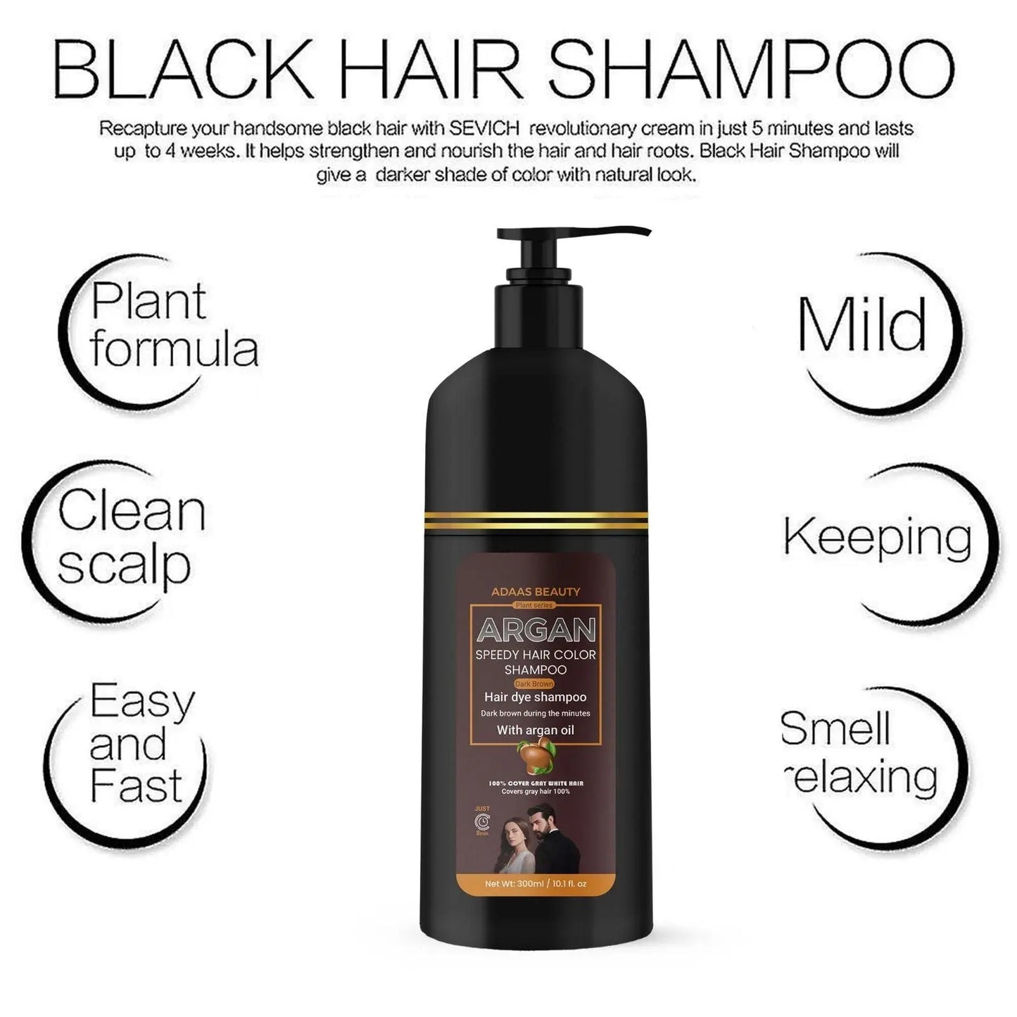 Argan Speedy Hair Color Shampoo 300ml Pack of 1 h5swdg-k7