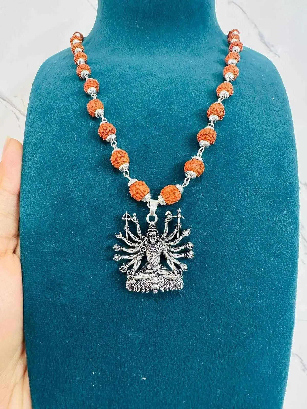Sitted Shiva Embrace Silver Pendant h5swdg-k7